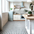Somertile Harmonia Kings Star Blue 13X13 Inch Ceramic Floor And Wall Tile 10 Tiles 12.19 Sqft. Case