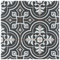 Somertile Harmonia Vintage Black 13X13 Inch Ceramic Floor And Wall Tile 10 Tiles 12.19 Sqft. Case