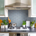 Somertile Hudson 1 In. Hex Frost Blue 13 1 4 In. X 11 7 8 In. X 5Mm Porcelain Mosaic Tile 10 Tiles 11.15 Sqft.