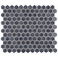 Somertile Hudson 1 In. Hex Imperial Grey 13 1 4 In. X 11 7 8 In. X 5Mm Porcelain Mosaic Tile 10 Tiles 11.15 Sqft.
