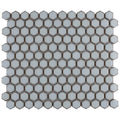 Somertile Hudson 1 In. Hex Silk White 13 1 4 In. X 11 7 8 In. X 5Mm Porcelain Mosaic Tile 10 Tiles 11.15 Sqft.