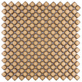 Somertile 12.375X12.375 Inch Jewel Caffe Porcelain Mosaic Floor And Wall Tile 10 Tiles 10.5 Sqft.
