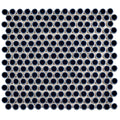 Somertile 12X12.625 Inch Penny Noir Porcelain Mosaic Floor And Wall Tile 10 Tiles 10.2 Sqft.