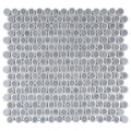 Somertile 12X12.625 Inch Penny Slate Porcelain Mosaic Floor And Wall Tile 10 Tiles 10.2 Sqft.