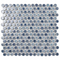 Somertile 12X12.625 Inch Penny Stillwater Porcelain Mosaic Floor And Wall Tile 10 Tiles 10.2 Sqft.