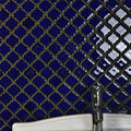 Somertile 12.375X12.5 Inch Antaeus Blue Eye Porcelain Mosaic Floor And Wall Tile 10 Tiles 10.7 Sqft.