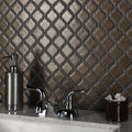 Somertile 12.375X12.5 Inch Antaeus Brownstone Porcelain Mosaic Floor And Wall Tile 10 Tiles 10.7 Sqft.
