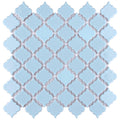Somertile 12.375X12.5 Inch Antaeus Cashmere Blue Porcelain Mosaic Floor And Wall Tile 10 Tiles 10.7 Sqft.