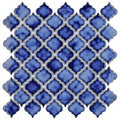 Somertile 12.375X12.5 Inch Antaeus Sapphire Porcelain Mosaic Floor And Wall Tile 10 Tiles 10.7 Sqft.