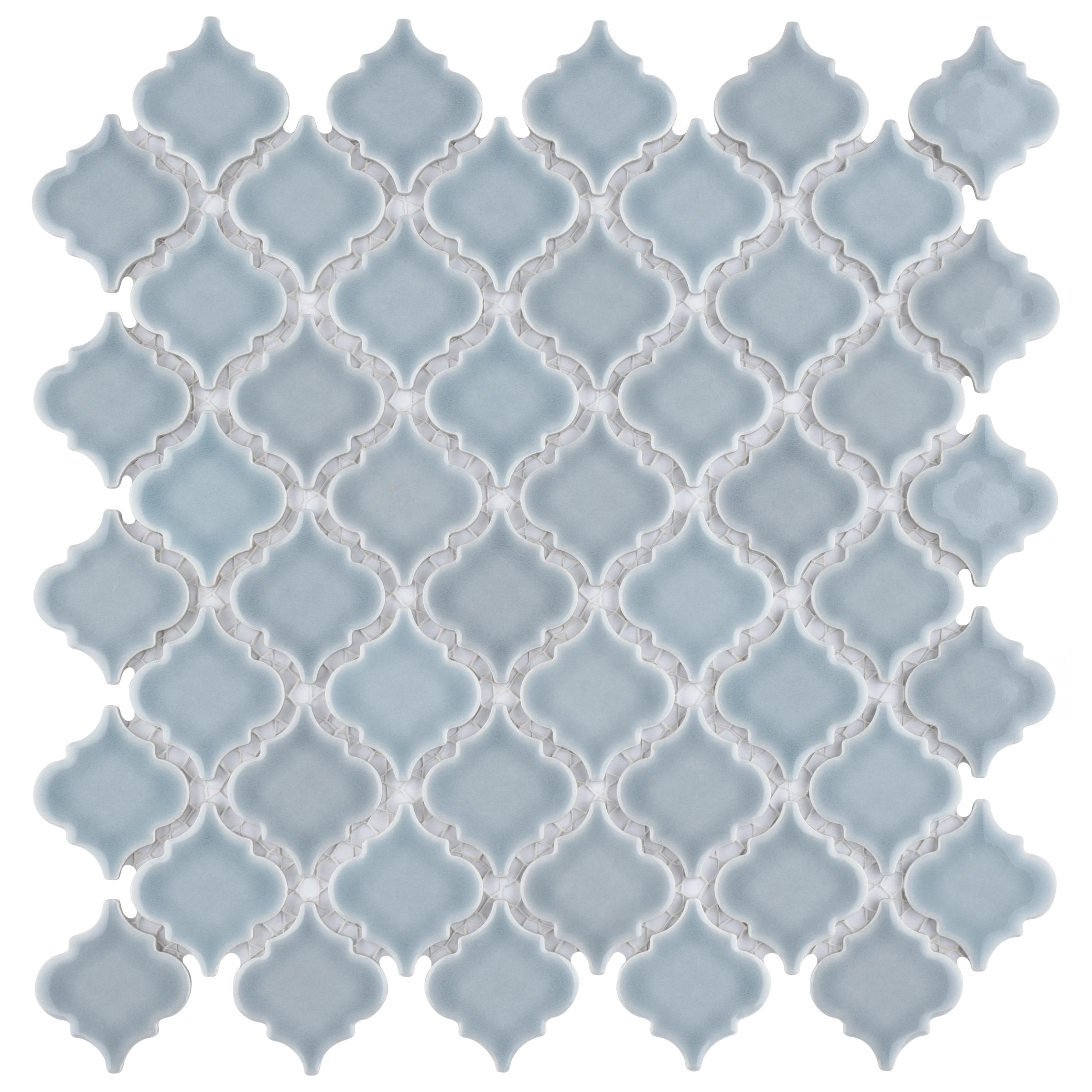 Somertile 12.375X12.5 Inch Antaeus Slate Porcelain Mosaic Floor And Wall Tile 10 Tiles 10.7 Sqft.