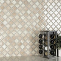 Somertile 12.375X12.5 Inch Antaeus Truffle Porcelain Mosaic Floor And Wall Tile 10 Tiles 10.7 Sqft