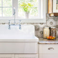Somertile 17.63 In. X 17.63 In. Royals Blume Sage Ceramic Floor And Wall Tile 5 Tiles 11.02 Sqft.