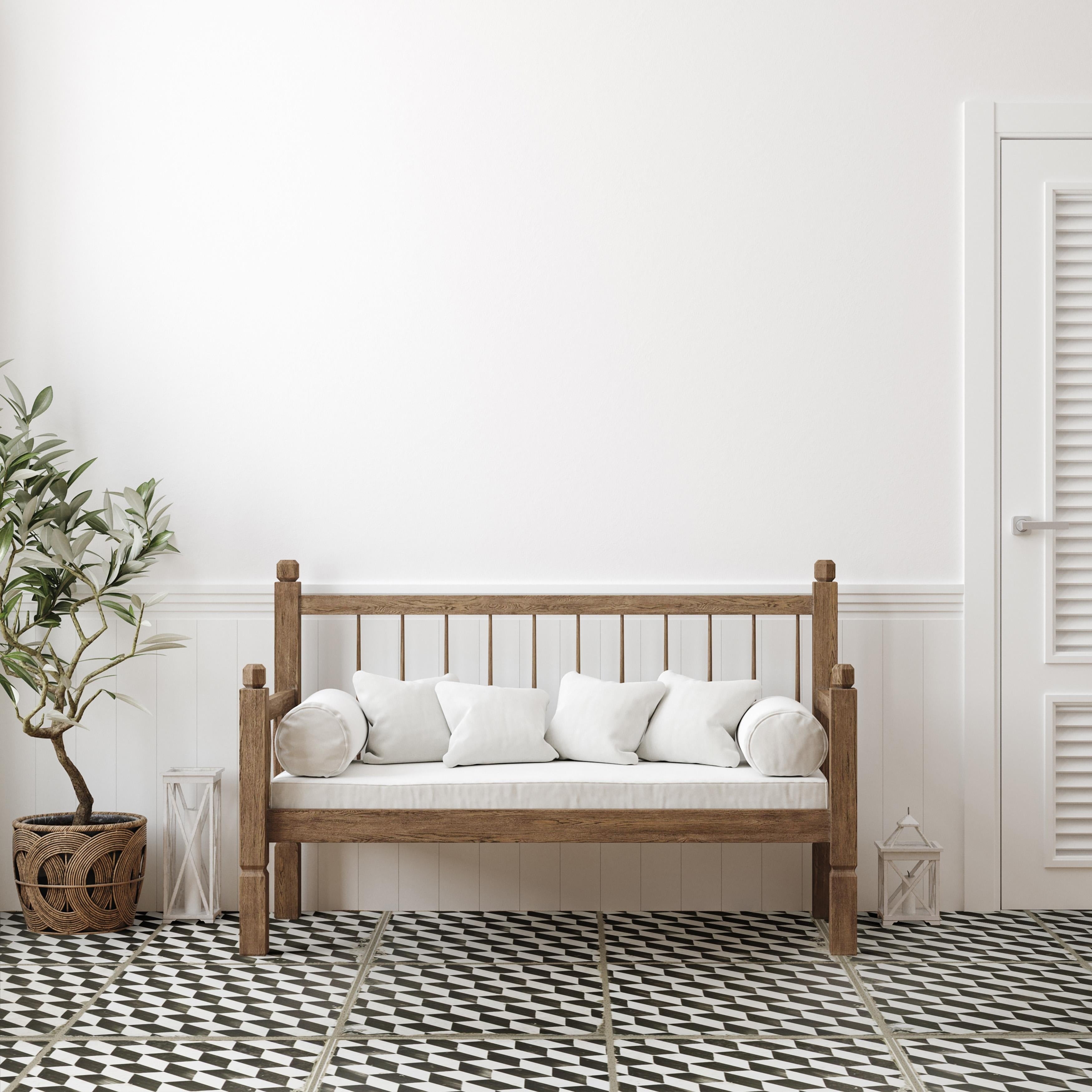 Somertile 17.63X17.63 Inch Royals Espiga Ceramic Floor And Wall Tile 5 Tiles 11.02 Sqft.