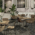 Somertile 13.12 In. X 13.12 In. Royals Etna Nero Ceramic Floor Wall Tile 10 Tiles 12.29 Sqft.