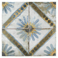 Somertile 17.625X17.625 Inch Royals Marrakech Blue Ceramic Floor And Wall Tile 5 Tiles 11.02 Sqft.