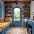Merola Tile Kings Nonna With Blue Star 17 7 8 X 17 7 8 Porcelain Floor And Wall Tile