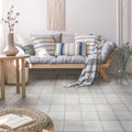 Somertile Kings Roots Distressed White 17.75X17.75 Inch Ceramic Floor And Wall Tile 5 Tiles 11 Sqft. Case