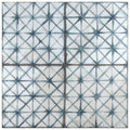 Somertile 17.625X17.625 Inch Royals Cathedral Blue Ceramic Floor And Wall Tile 5 Tiles 11.02 Sqft.