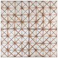 Somertile 17.625X17.625 Inch Royals Cathedral Oxide Ceramic Floor And Wall Tile 5 Tiles 11.02 Sqft.