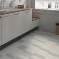 Somertile 4X11.75 Inch Cometa White Porcelain Floor And Wall Tile 40 Tiles 11.81 Sqft.
