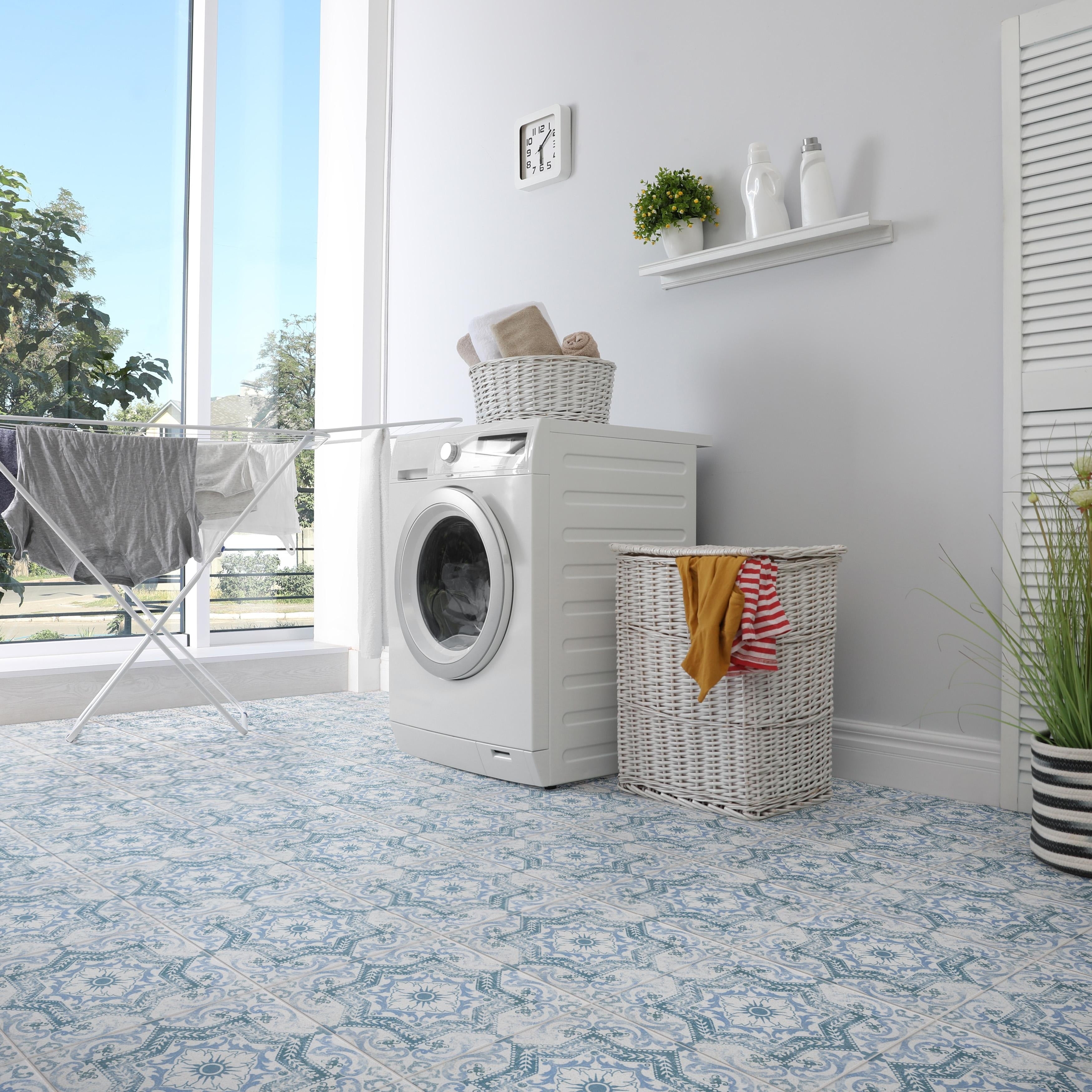 Somertile 12.75X12.75 Inch Clinker Alcazar Petunia Quarry Floor And Wall Tile 6 Tiles 7.04 Sqft.