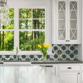 Somertile 7.875X7.875 Inch Tuscani Decor Vechio Ceramic Wall Tile 25 Tiles 11.29 Sqft.