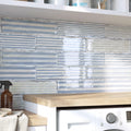 Merola Tile Luca Stria Gio With Antimicrobial Glaze 3 1 8 X 12 3 8 Ceramic Wall Tile