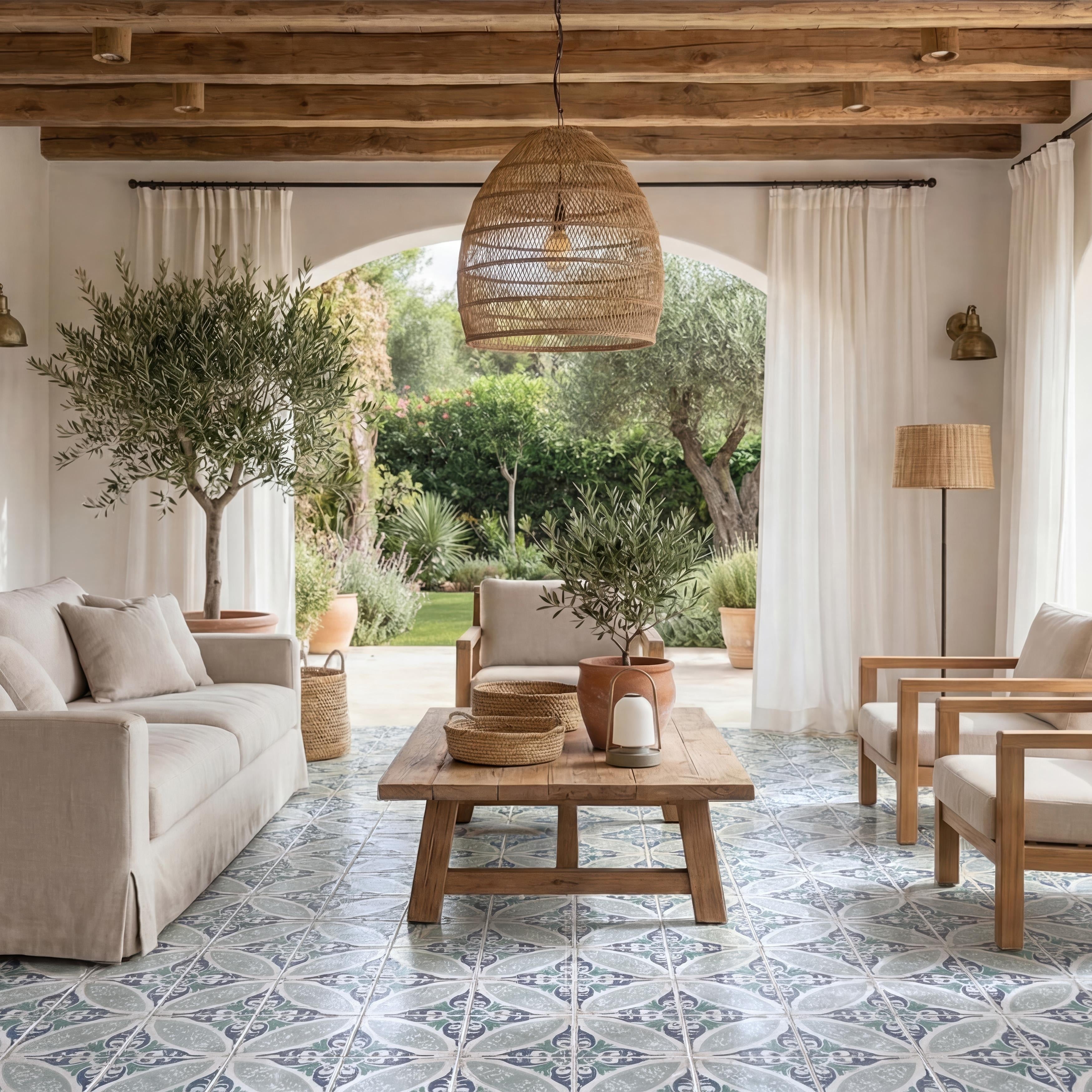 Merola Tile Magnolia Paulina 7 7 8 X 7 7 8 Porcelain Floor And Wall Tile