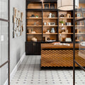 Somertile 13.125X13.125 Inch Huerta Jet Blanco Ceramic Floor And Wall Tile 9 Tiles 10.76 Sqft.