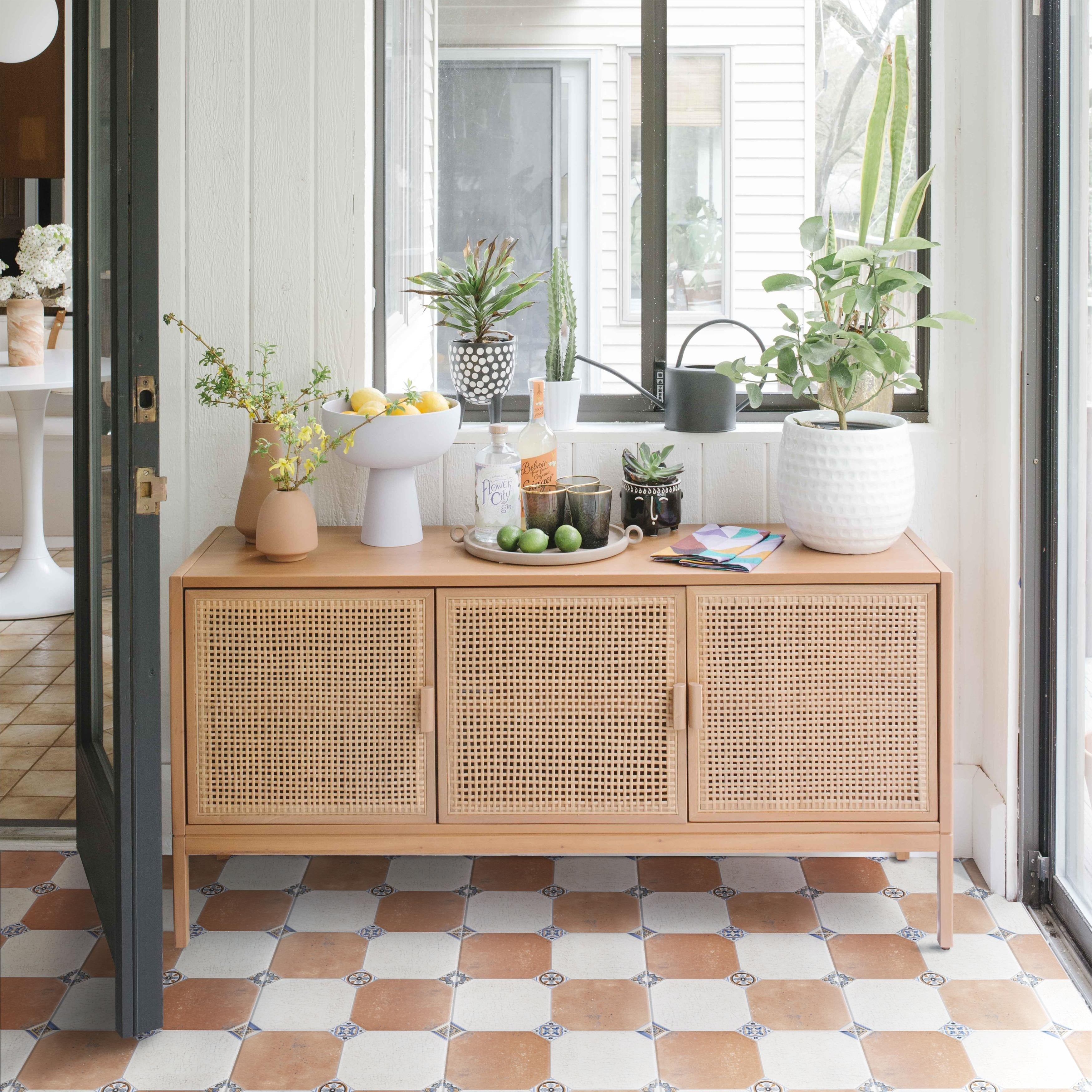 Somertile 13.125X13.125 Inch Huerta Jet Mix Ceramic Floor And Wall Tile 9 Tiles 10.76 Sqft.