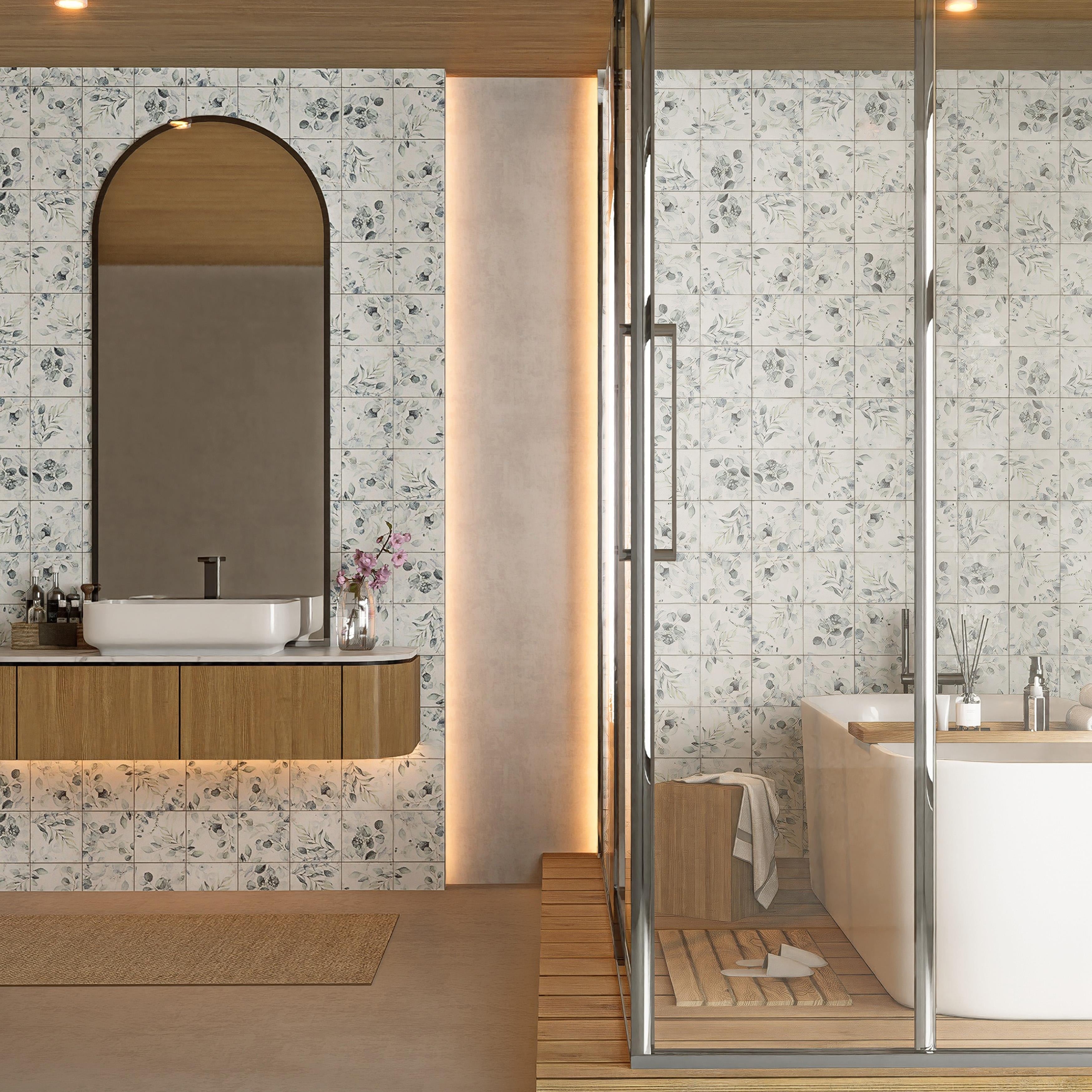 Merola Tile Mayolica Woods 5 7 8 X 5 7 8 Ceramic Wall Tile