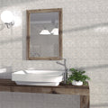 Somertile 7.875X7.875 Inch Lombardia Decor Daman Azul Ceramic Wall Tile 25 Tiles 11.29 Sqft.