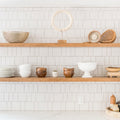 Somertile 2.5X5.125 Inch Nove Blanco Viejo Subway Ceramic Wall Tile 60 Tiles 6.16 Sqft.