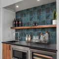 Somertile 6X6 Inch Oceano Green River Porcelain Floor And Wall Tile 33 Tiles 8.95 Sqft.