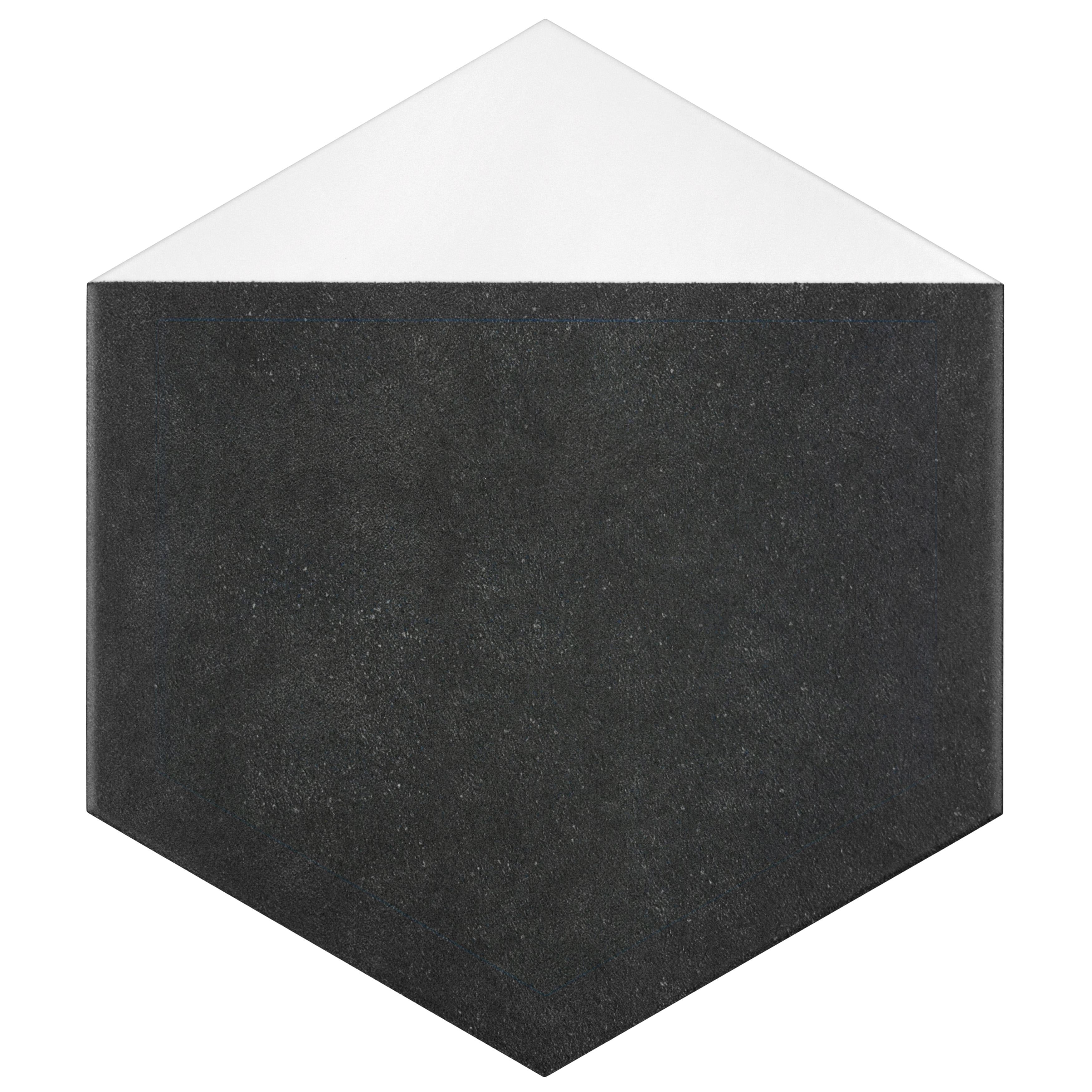 Somertile 8.625X9.875 Inch Summit Hex Blanco Porcelain Floor And Wall Tile 25 Tiles 11.19 Sqft.