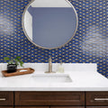 Merola Tile Pescado Glossy Blue Tang 12 X 12 1 2 Porcelain Floor And Wall Tile