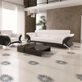 Somertile 17.75X17.75 Inch Piza Blanco Ceramic Floor And Wall Tile 10 Tiles 21.85 Sqft.