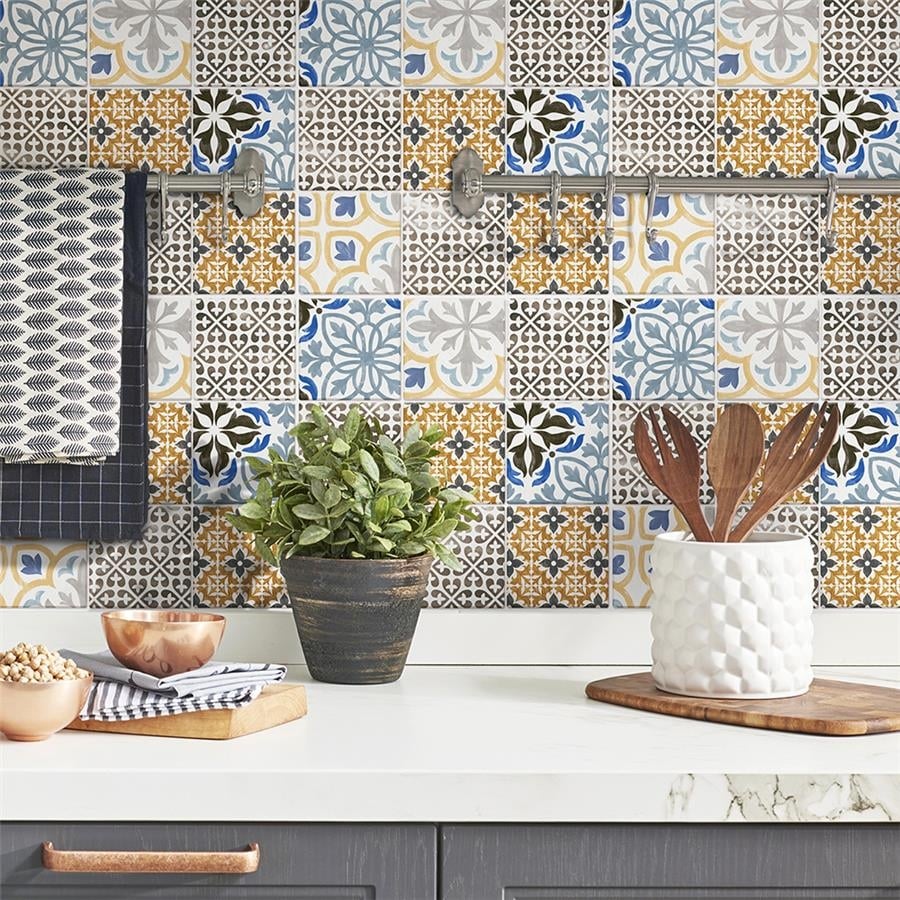 Somertile 11.75X11.75 Inch Oporto Porcelain Mosaic Floor And Wall Tile 10 Tiles 9.79 Sqft.