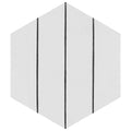 Somertile 8.63 X 9.88 Inch Oporto Savonas Hex Porcelain Floor And Wall Tile Black 25 Tiles 11.56 Sqft.