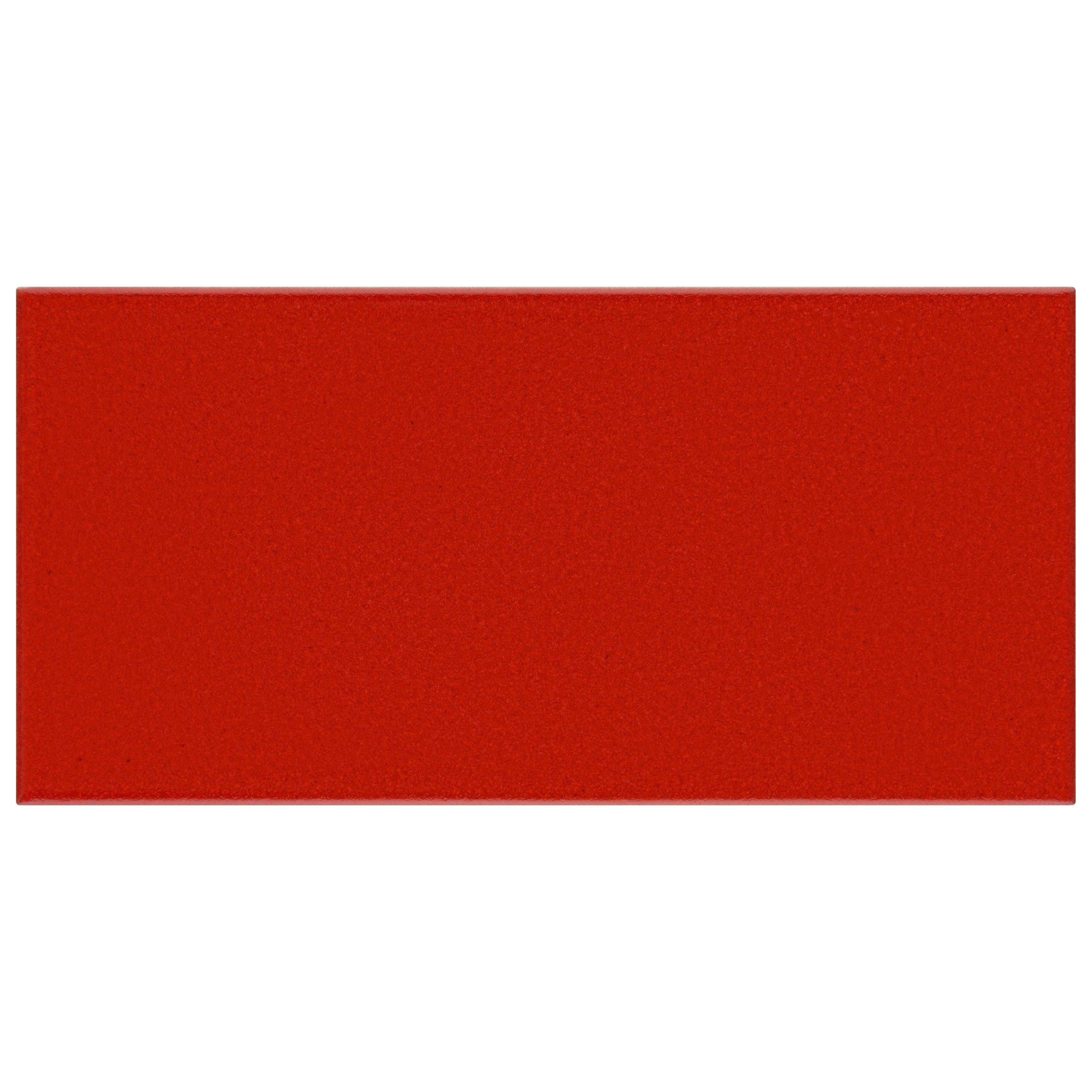 Somertile 3.875X7.75 Inch Project Matte Vermelho Ceramic Floor And Wall Tile 50 Tiles 10.76 Sqft.