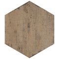 Somertile 14.125X16.25 Inch Lambris Terra Hex Porcelain Floor And Wall Tile 9 Tiles 10.76 Sqft.