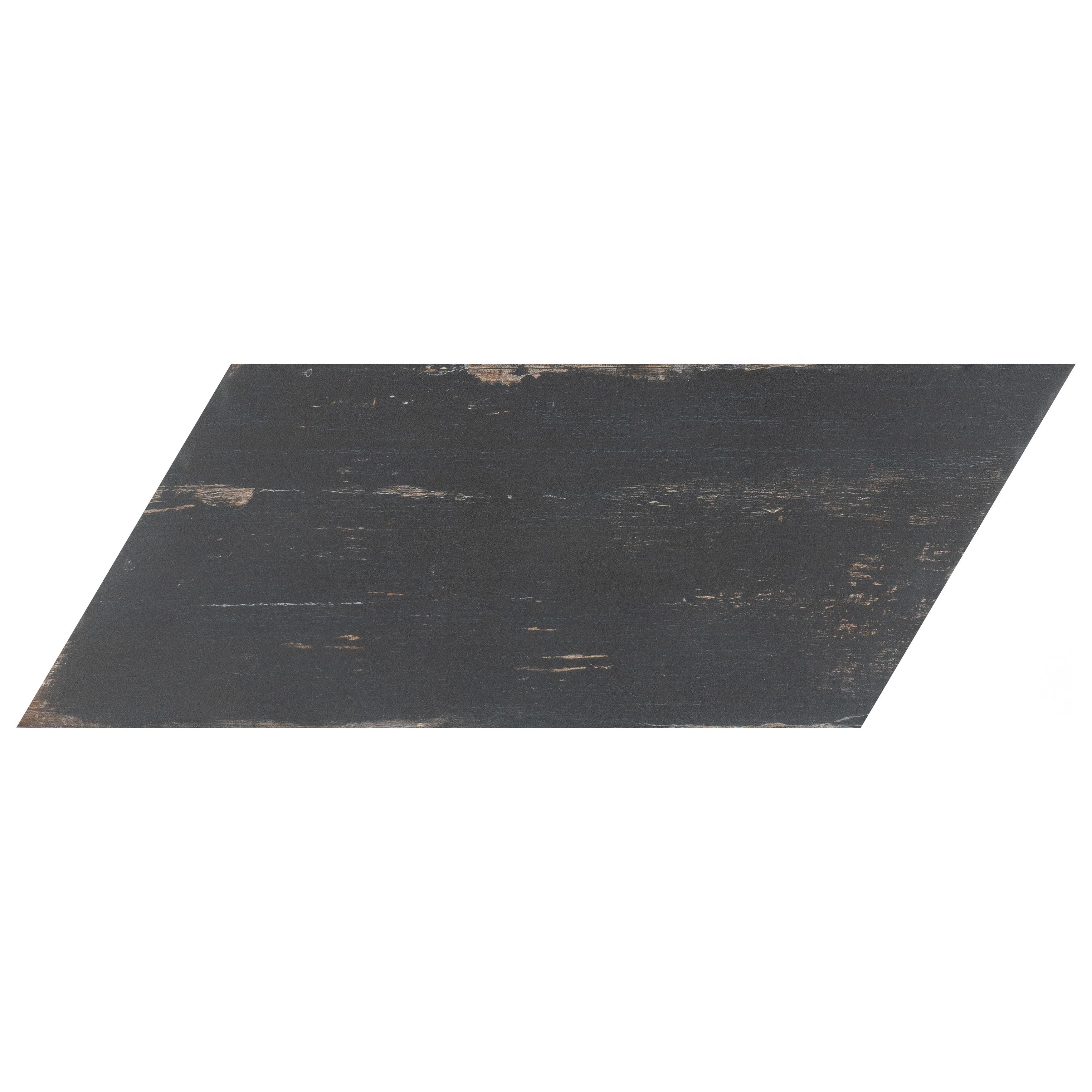 Somertile 7.125X16.375 Inch Lambris Naveta Negre Porcelain Floor And Wall Tile 13 Tiles 11.07 Sqft.