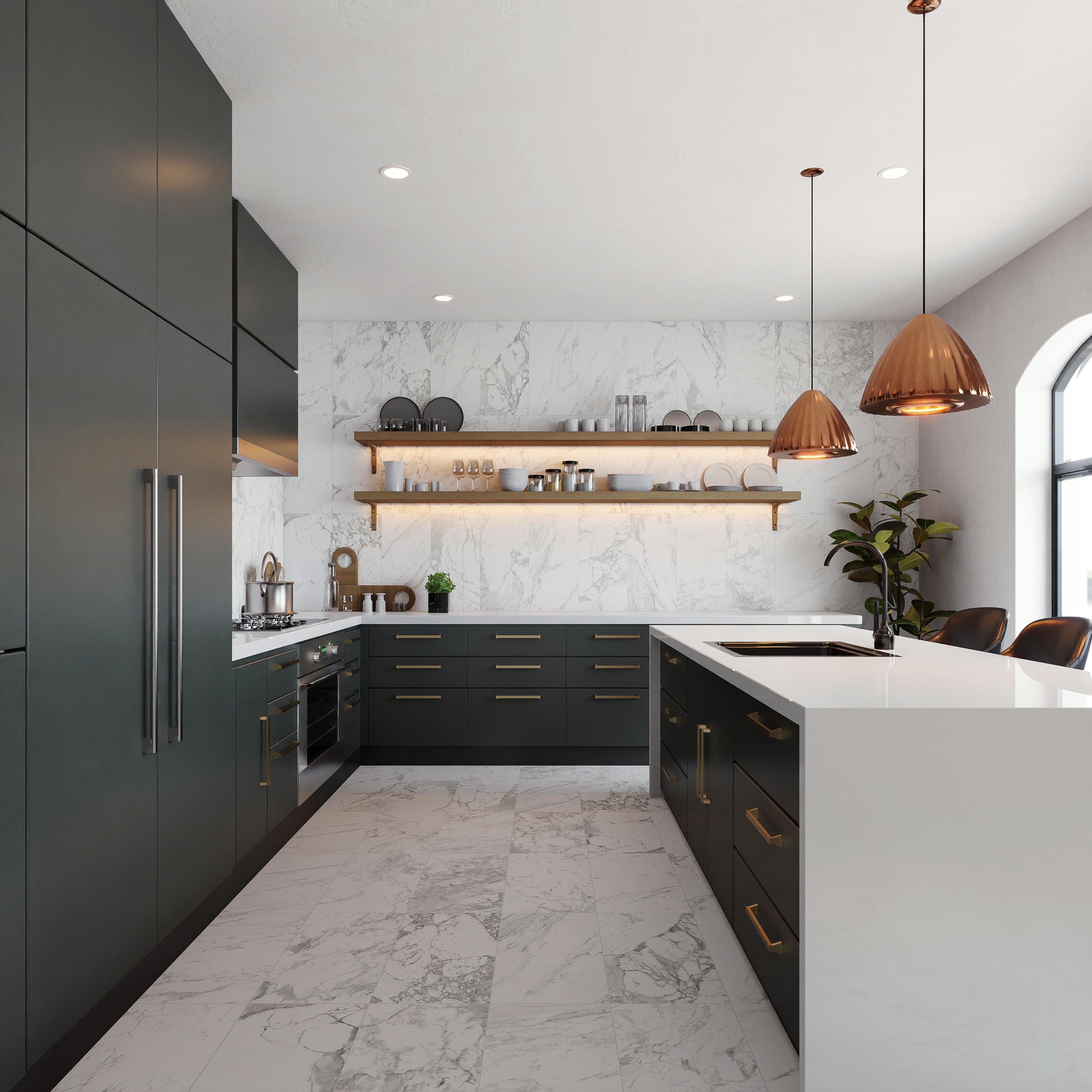 Merola Tile Reve Blanc 11 3 4 X 23 1 2 Porcelain Floor And Wall Tile
