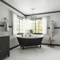 Merola Tile Reve Octogone Deco 23 1 2 X 47 1 8 Porcelain Floor And Wall Tile