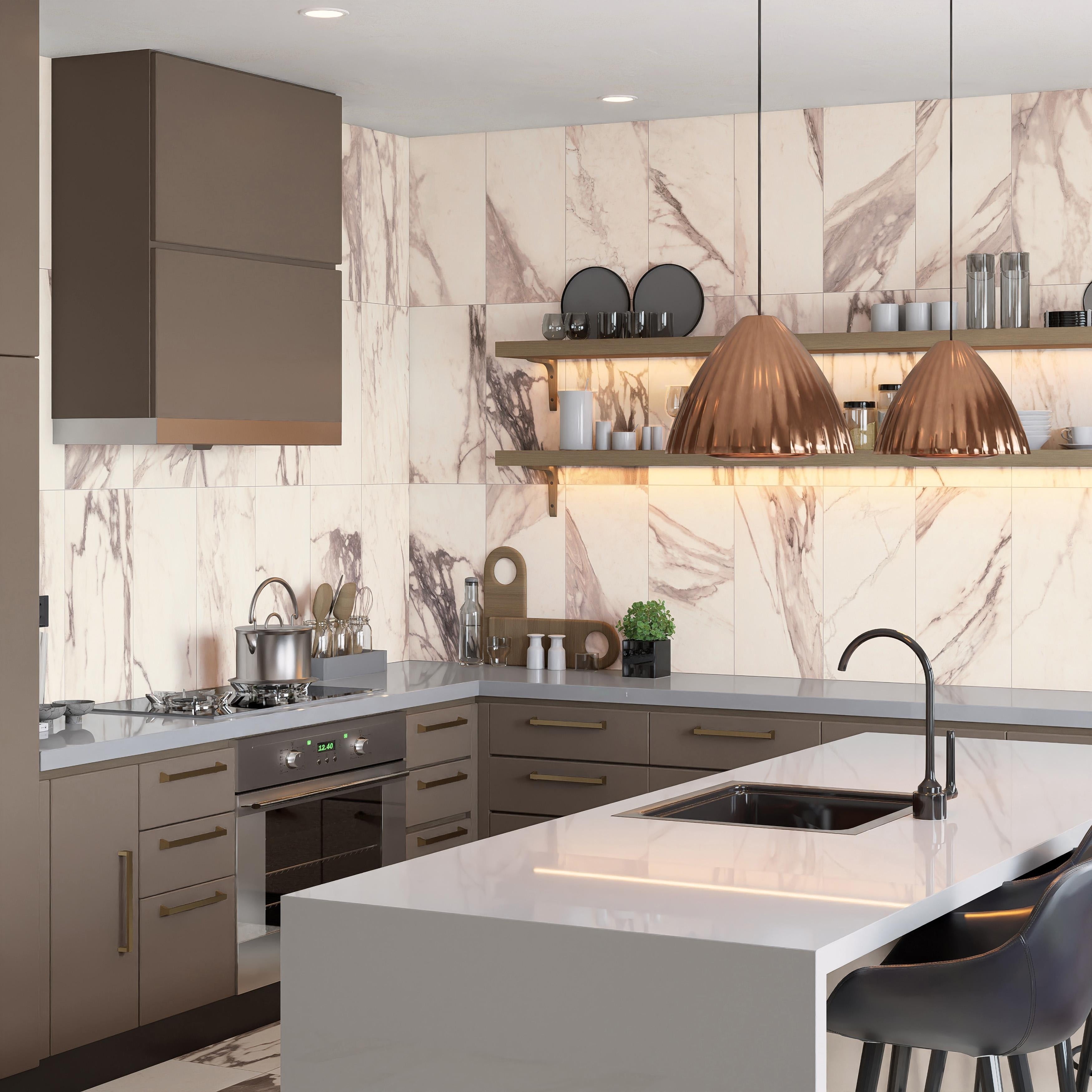 Merola Tile Reve Rose 11 3 4 X 23 1 2 Porcelain Floor And Wall Tile