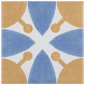 Somertile Revival Leaf Mini 4X4 Inch Ceramic Floor And Wall Tile 27 Tiles 3.29 Sqft. Case