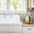 Somertile Revival Ring Mini 4X4 Inch Ceramic Floor And Wall Tile 27 Tiles 3.29 Sqft. Case