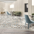 Somertile 7.75X7.75 Inch Renaissance Spectrum Ceramic Floor And Wall Tile 25 Tiles 11 Sqft.