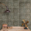 Somertile 13X13 Inch Cantabria Nero Ceramic Floor And Wall Tile 10 Tiles 12.2 Sqft.