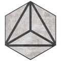 Somertile 8.63 X 9.88 Inch Woolworth Hex Grey Porcelain Floor Wall Tile 25 Tiles 14.5 Sqft.